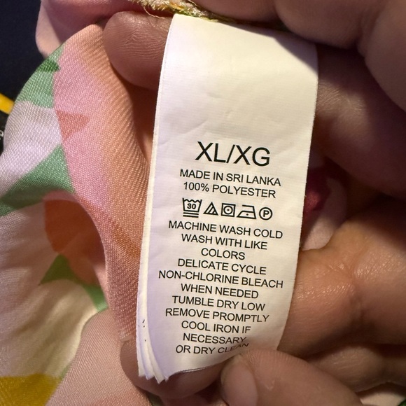 Kate Spade Woman’s Pajama Bottoms - Pink and Yellow Floral Size XL - Picture 3 of 3